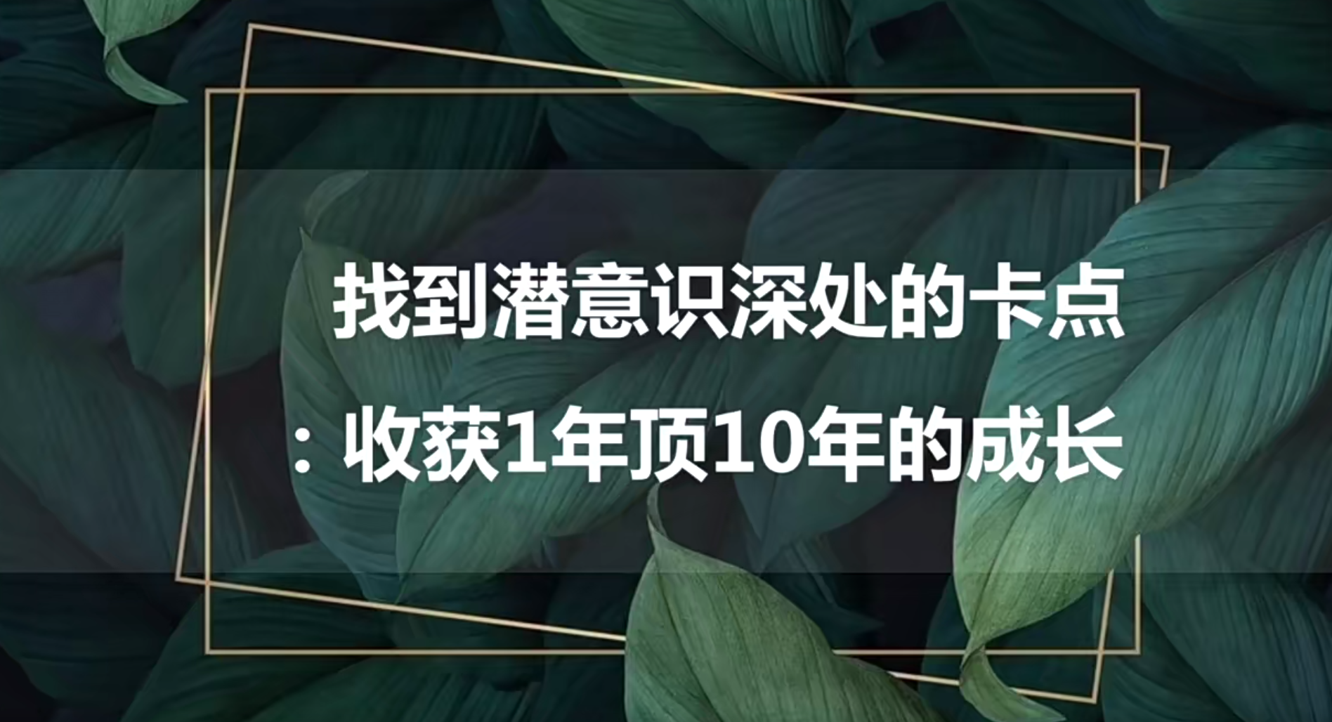 尤尤找到潜意识深处的卡点1集--百度网盘