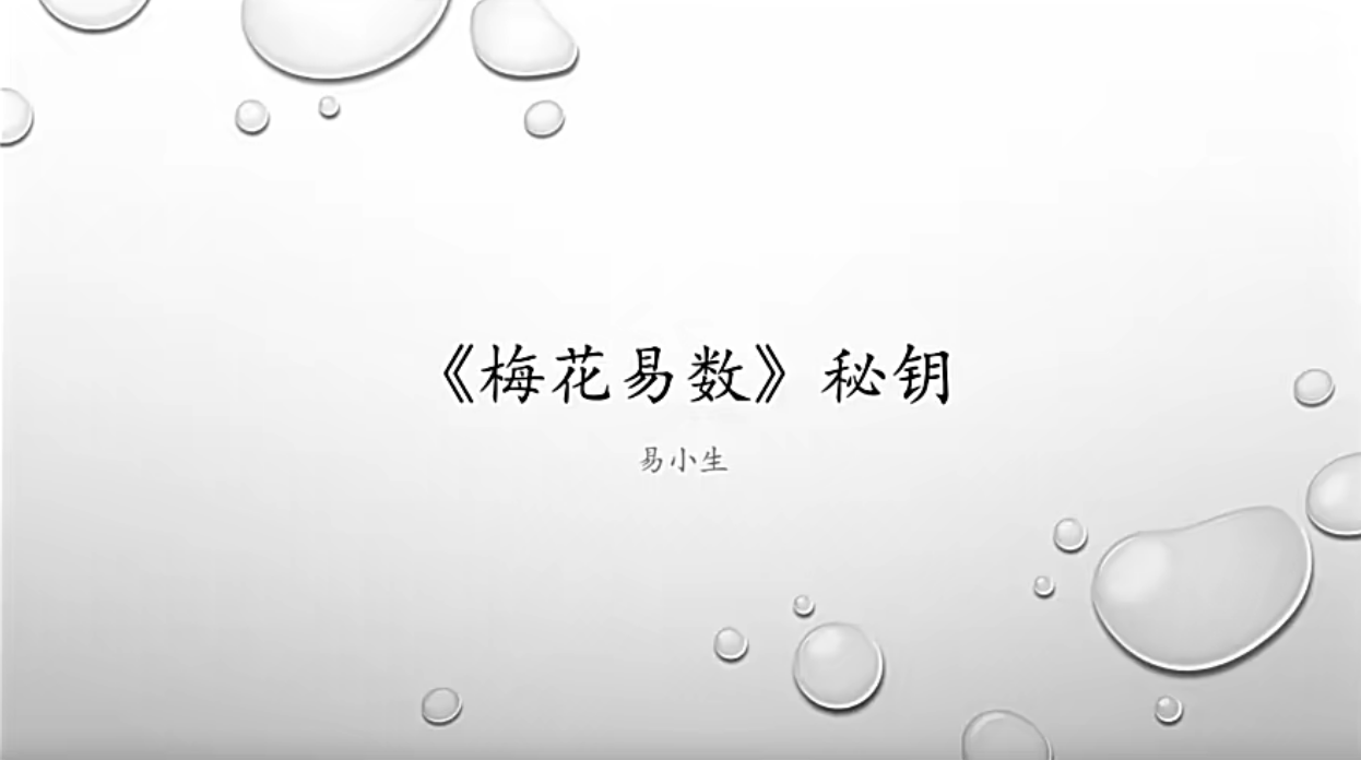 易小生梅花易数13集--百度网盘